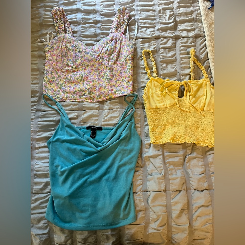 Lot of three tank tops size small